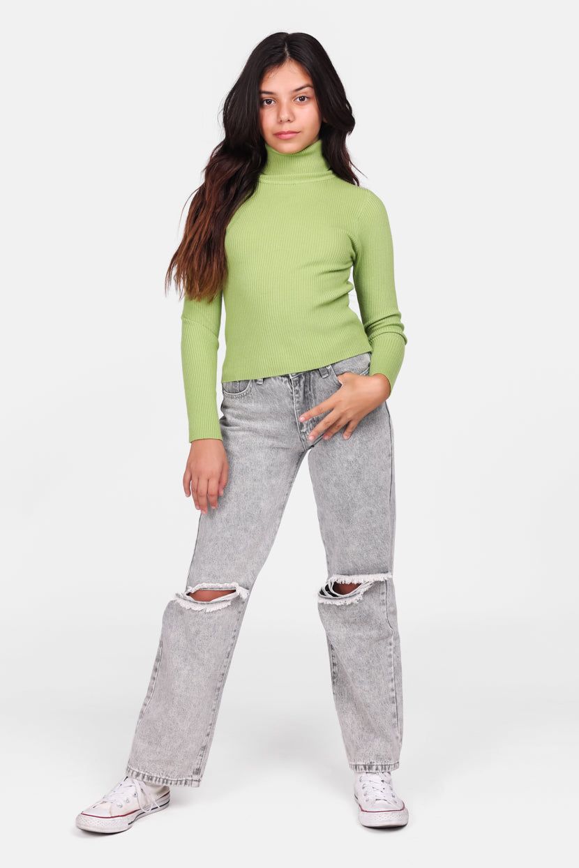 סריג ריב אמבר צווארון גולף sold by Adika product image thumbnail 3