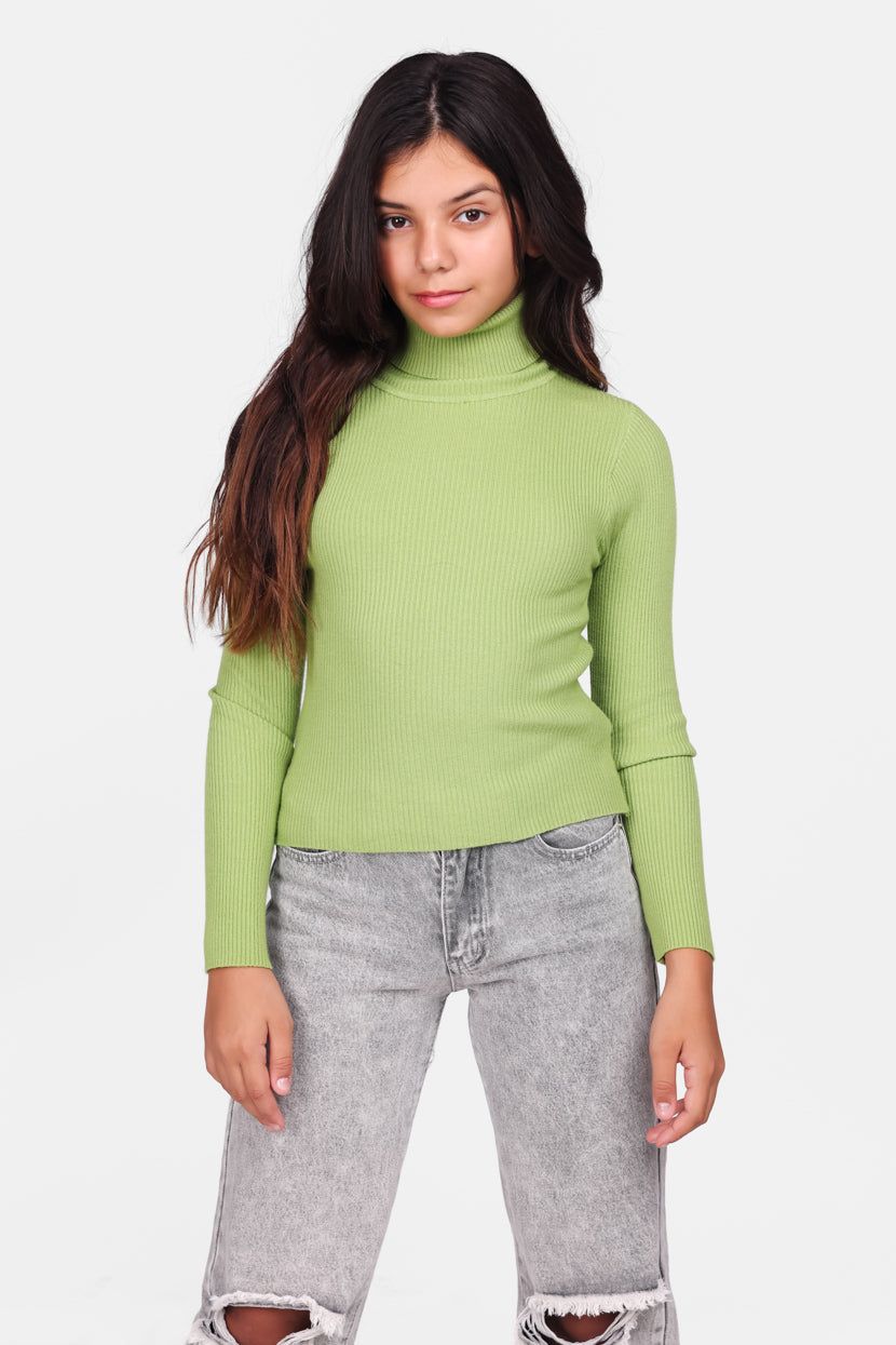 סריג ריב אמבר צווארון גולף sold by Adika