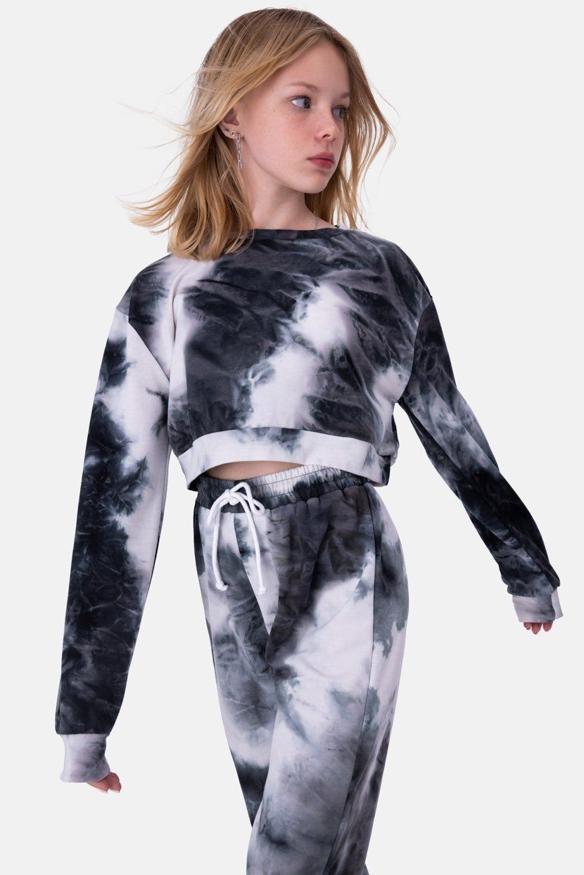 סווטשירט קרופ ג'אניס טאי-דאי sold by Adika product image thumbnail 3