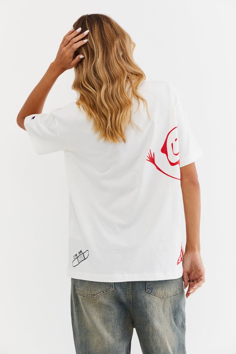 טי-שירט אוברסייז בשילוב הדפסים // Champion sold by Adika product image thumbnail 4