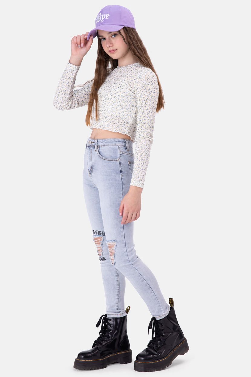 חולצת קרופ פלאוור-פאוור sold by Adika product image thumbnail 2