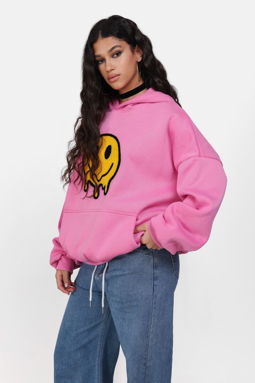 סווטשירט קפוצ'ון All Smiles דיטייל צמרירי sold by Adika product image thumbnail 5