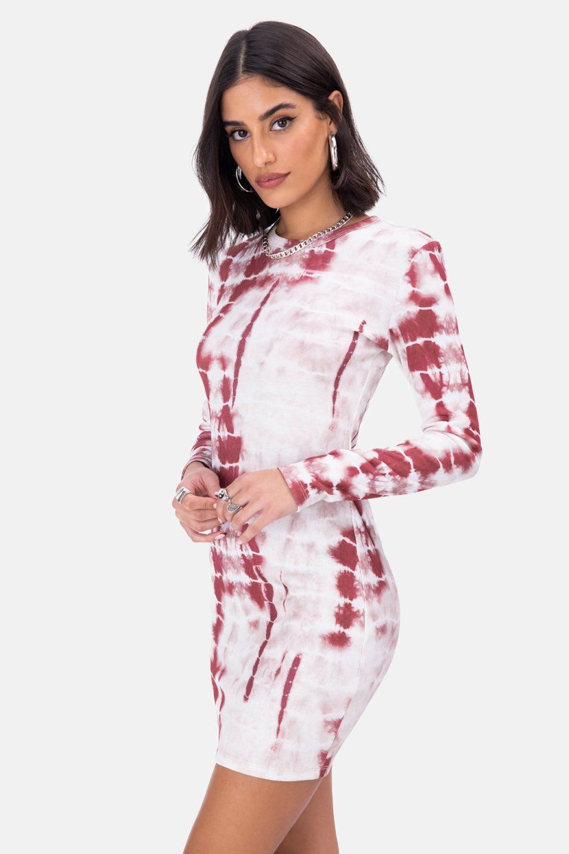 שמלת מיני טאי-דאי לנון sold by Adika product image thumbnail 2