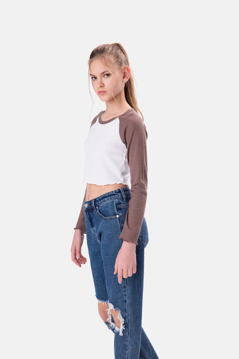 חולצת פיקה קרופ ברקלי סיומת גלית sold by Adika product image thumbnail 3