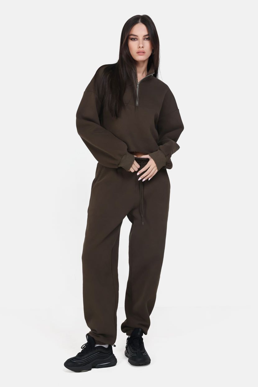 סווטשירט קרופ Cozy Dream סיומת גזורה sold by Adika product image thumbnail 4