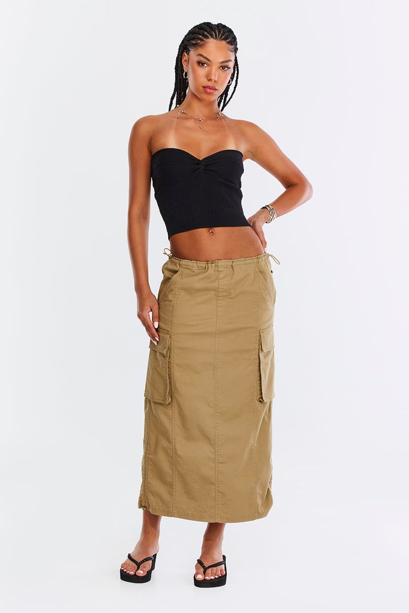 טופ סריג Stay In Touch גזרת סטרפלס sold by Adika product image thumbnail 2