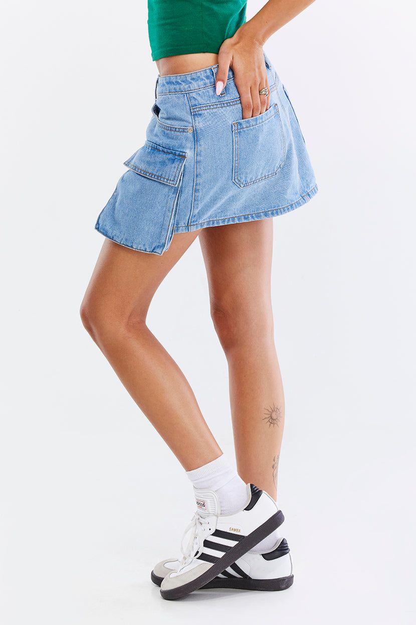 חצאית מיני Call You Back דנים sold by Adika product image thumbnail 3