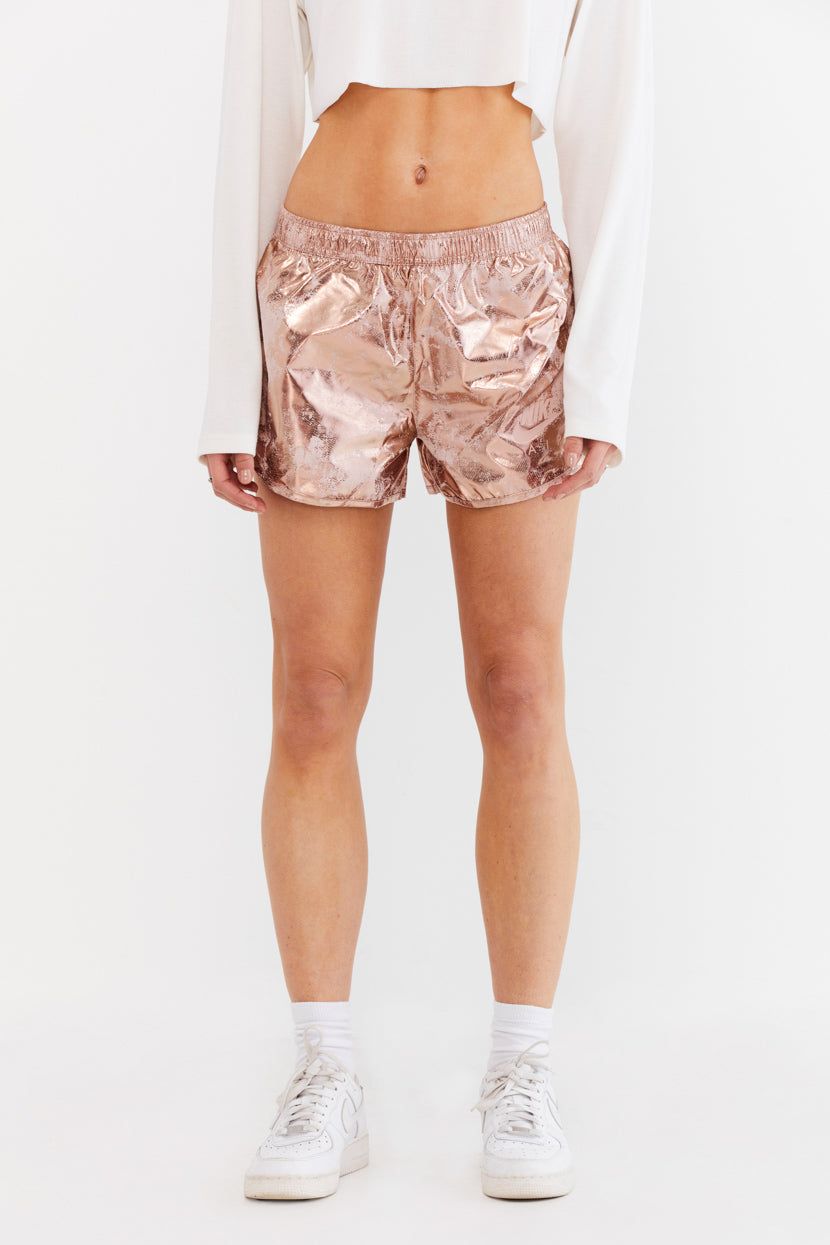 שורטס בד ניילון גימור מטאלי // NIKE sold by Adika product image thumbnail 2