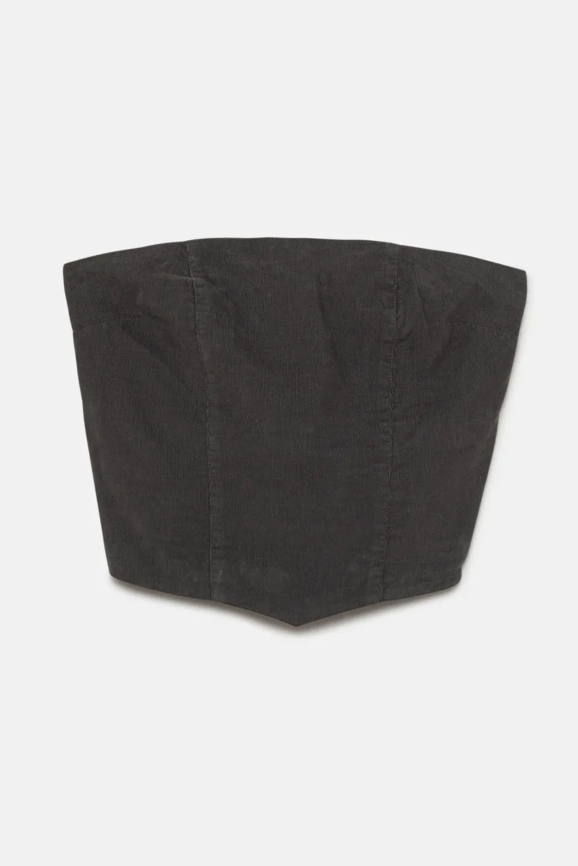 טופ סטרפלס Nostalgic Feels קורדרוי sold by Adika