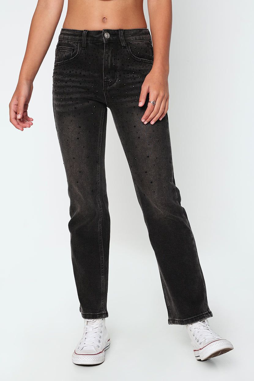 מכנסי ג׳ינס מיילי אבנים מנצנצות sold by Adika product image thumbnail 3