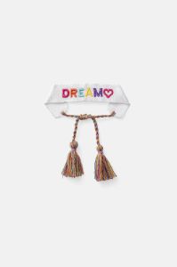 צמיד בד Dream Love בשילוב פרנזים sold by Adika