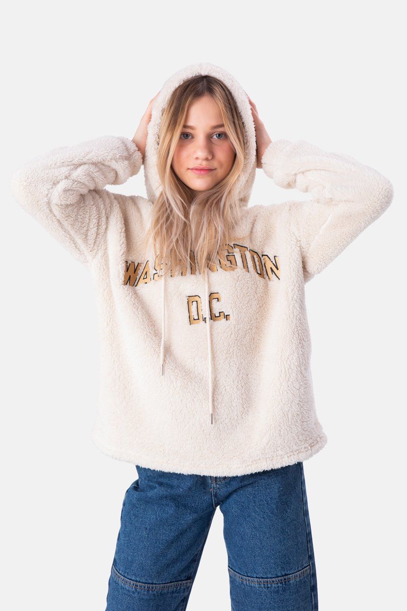 סווטשירט קפוצ'ון WASHINGTON פרוותי sold by Adika product image thumbnail 2