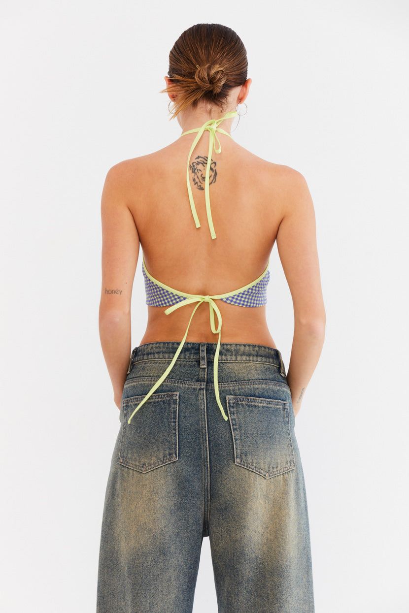 טופ קולר משבצות // adidas sold by Adika product image thumbnail 2