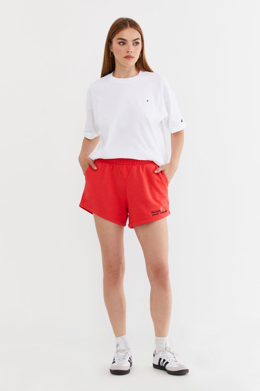 מכנסי שורטס דיטייל רקום // Champion sold by Adika