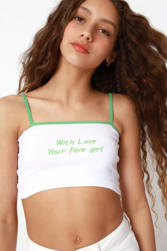 גופיית קרופ With Love sold by Adika