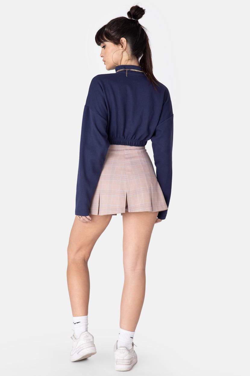 סווטשירט קרופ גלייד צווארון גבוה sold by Adika product image thumbnail 2