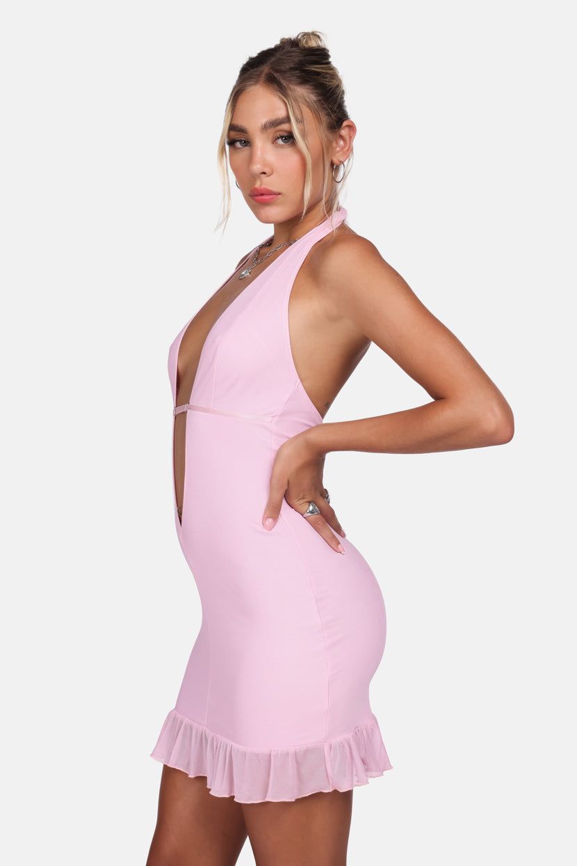 שמלת מיני Forever & Ever מחשוף עמוק sold by Adika product image thumbnail 3