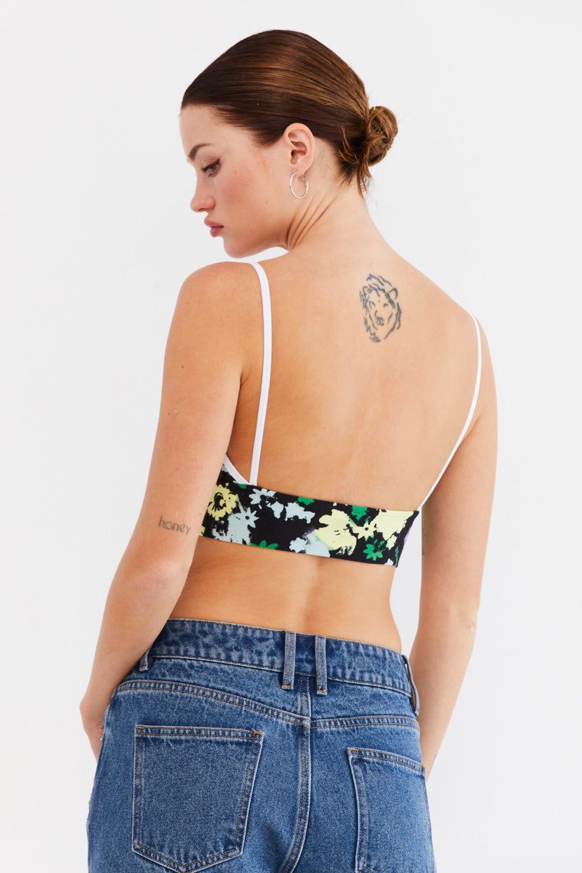 טופ קרופ הדפס פרחוני // adidas sold by Adika product image thumbnail 2