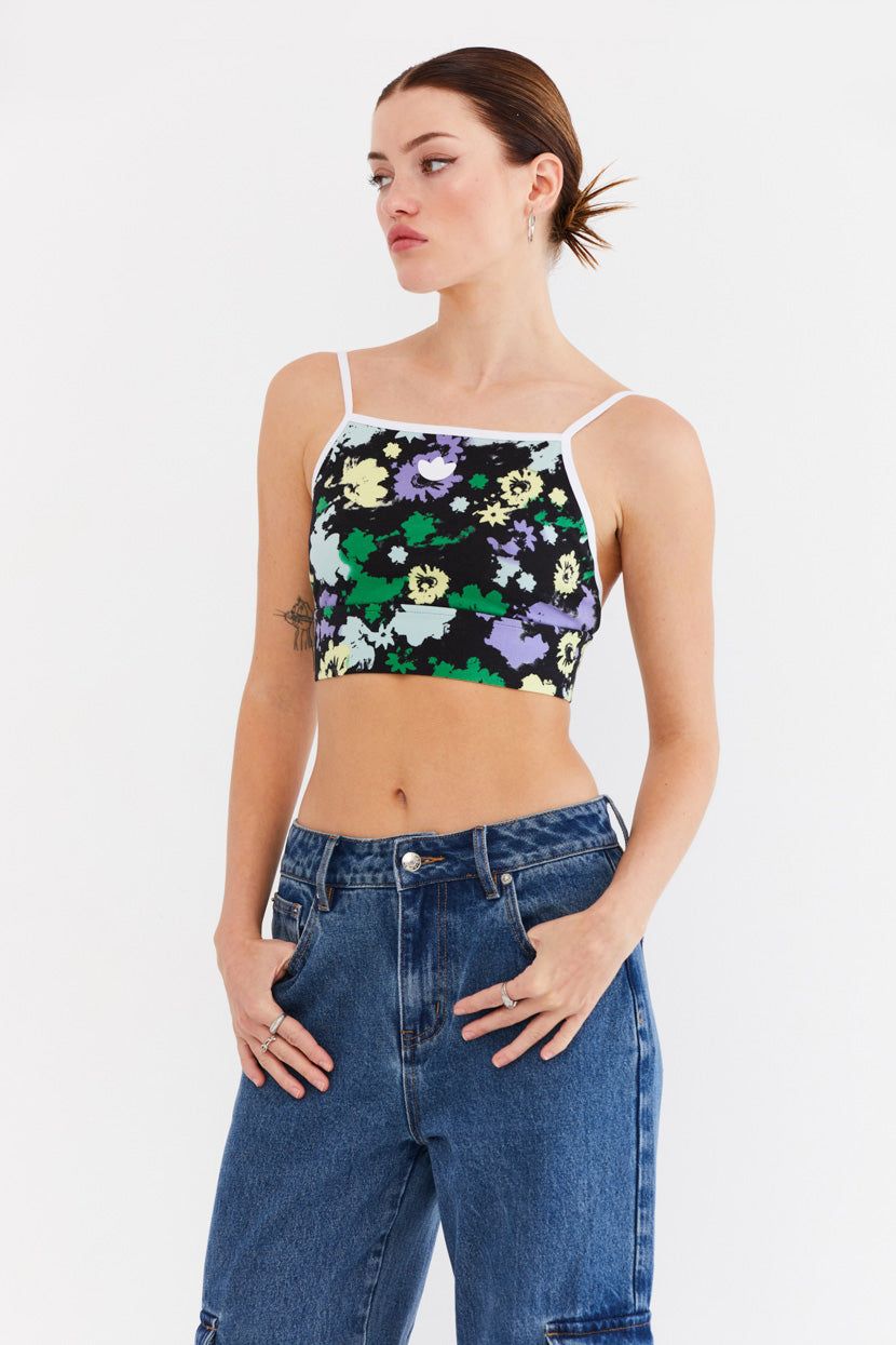 טופ קרופ הדפס פרחוני // adidas sold by Adika product image thumbnail 4