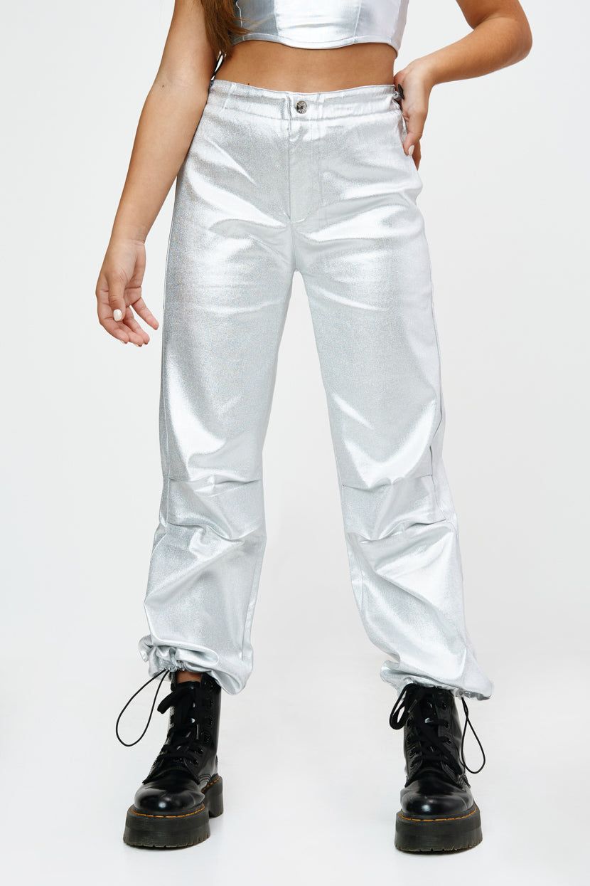 מכנסי Space Girl גימור מטאלי sold by Adika product image thumbnail 2