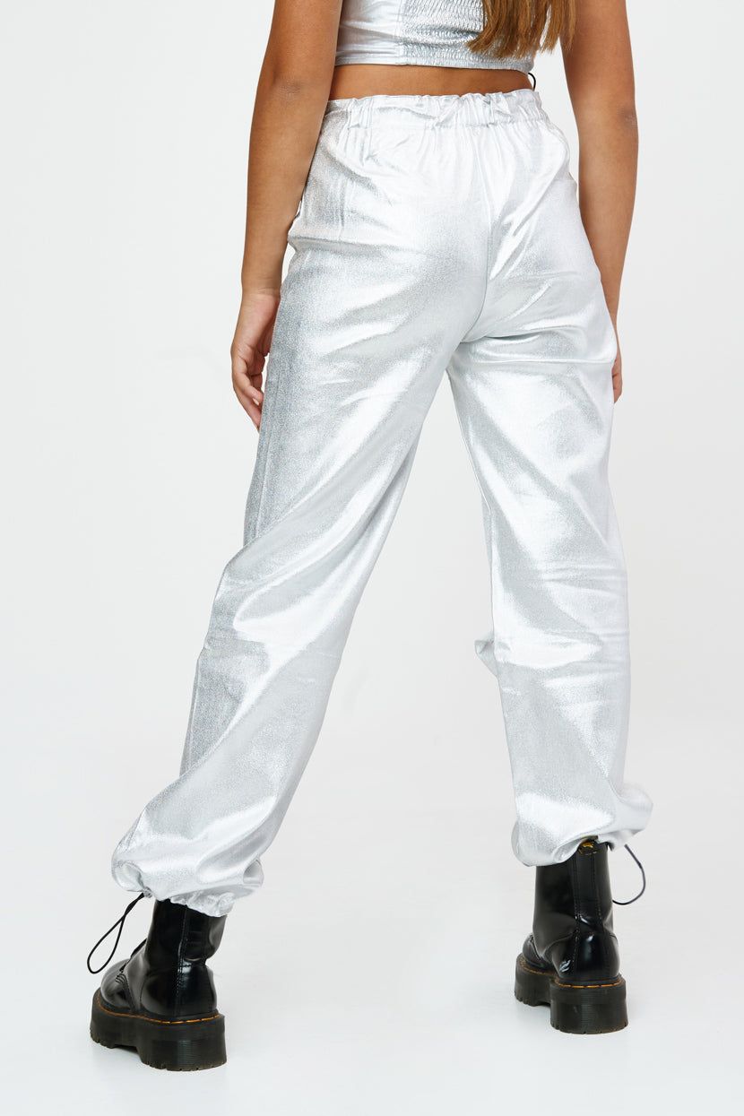 מכנסי Space Girl גימור מטאלי sold by Adika product image thumbnail 4