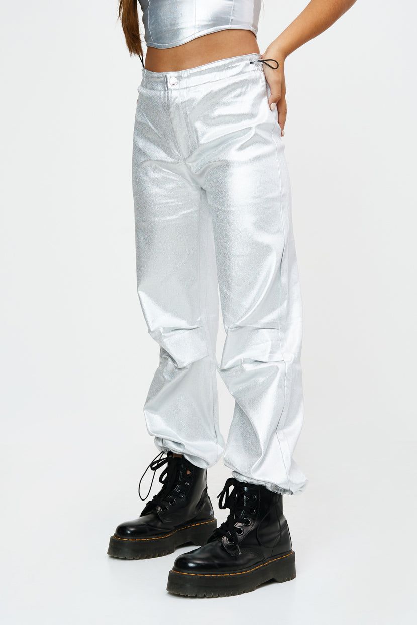 מכנסי Space Girl גימור מטאלי sold by Adika product image thumbnail 3