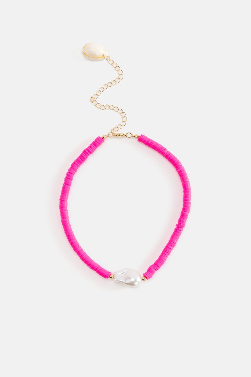 צ׳וקר חרוזים שלבי תליון פנינה sold by Adika