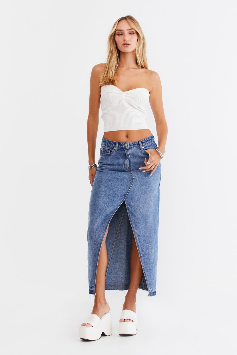 טופ סריג Stay In Touch גזרת סטרפלס sold by Adika product image thumbnail 2