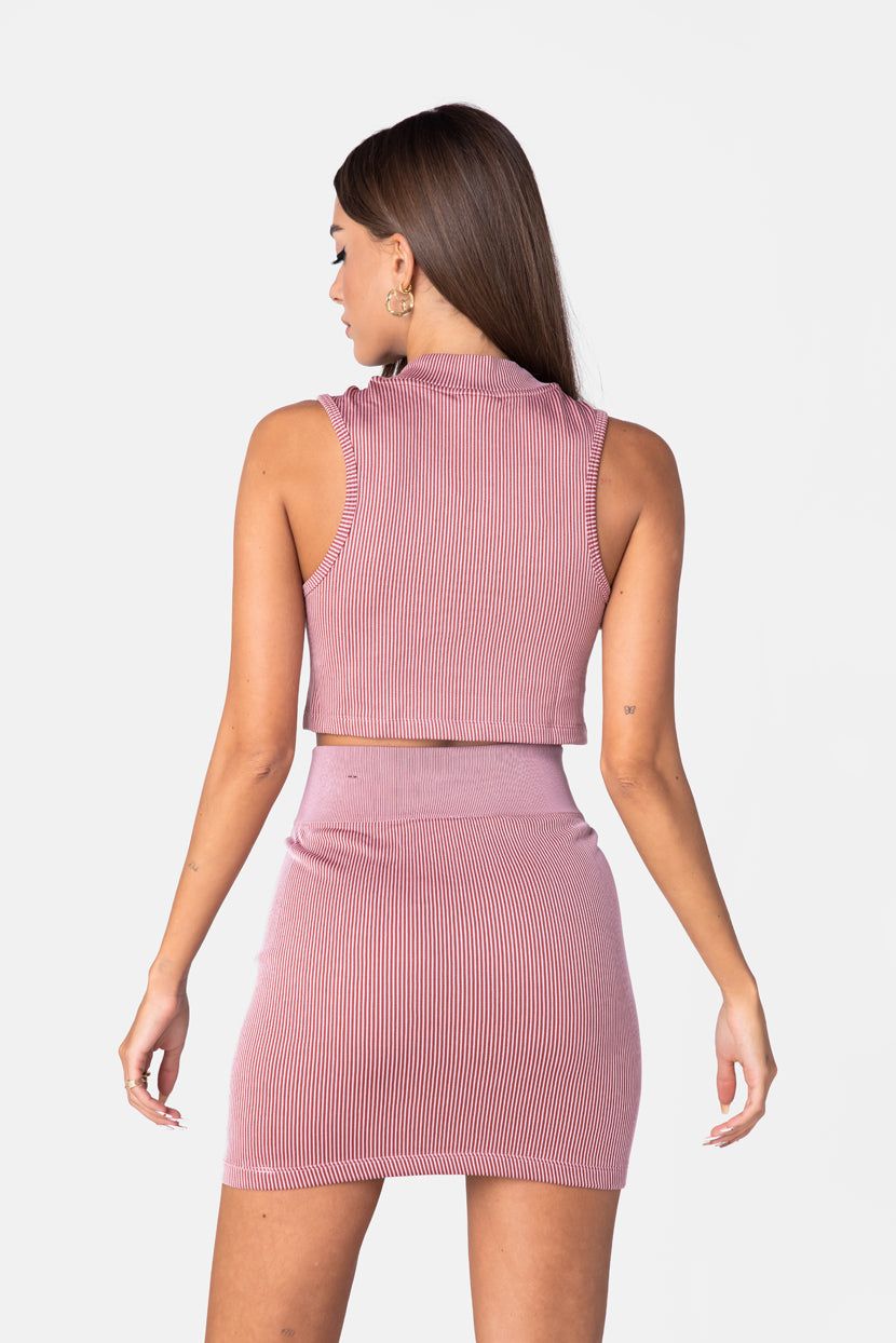 טופ קרופ ריב Air צווארון גבוה // NIKE sold by Adika product image thumbnail 4