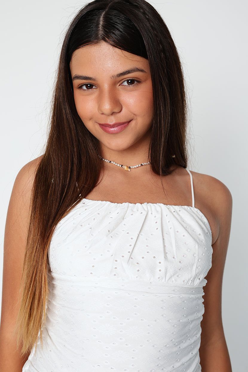 שמלת כיווצים ניקי עיטורי רקמה sold by Adika product image thumbnail 3