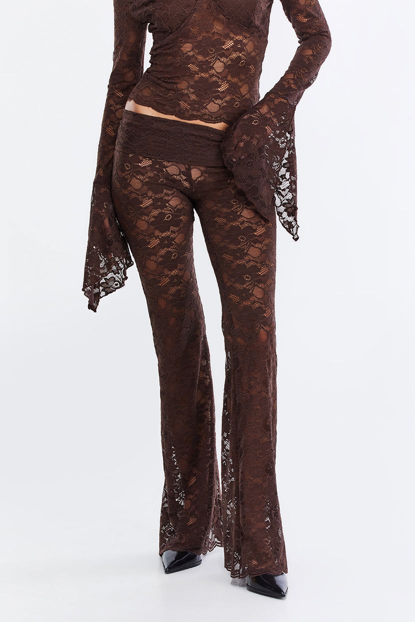 מכנסי תחרה Treasure Hunt גזרת מתרחבת sold by Adika product image thumbnail 2