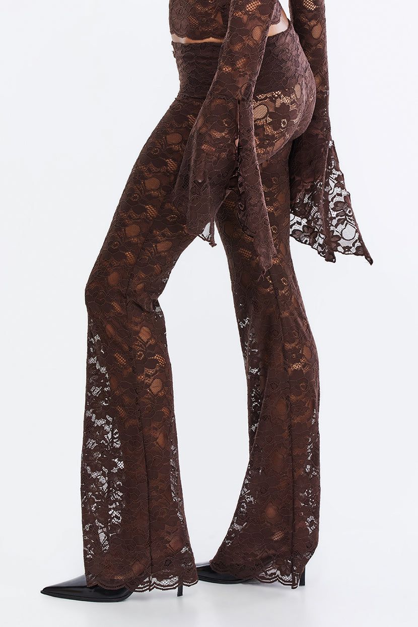 מכנסי תחרה Treasure Hunt גזרת מתרחבת sold by Adika product image thumbnail 4