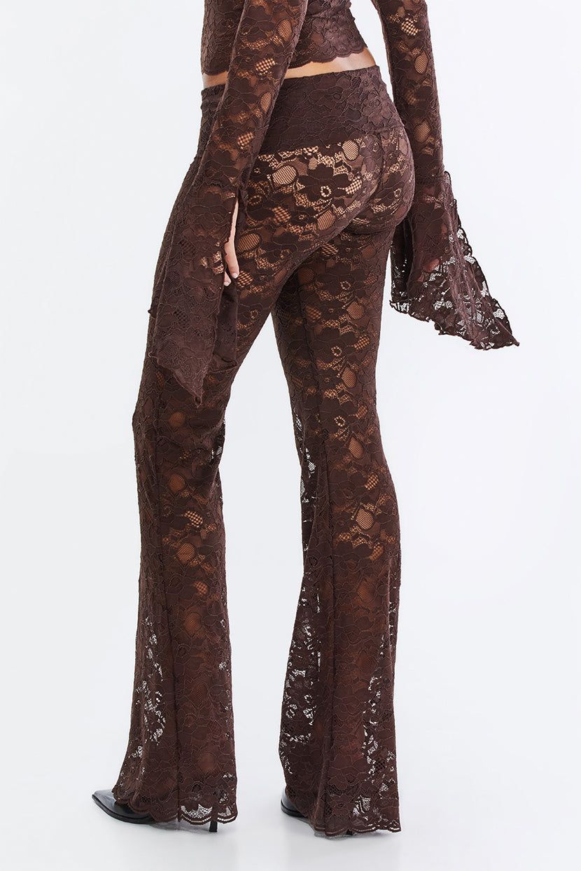 מכנסי תחרה Treasure Hunt גזרת מתרחבת sold by Adika product image thumbnail 3