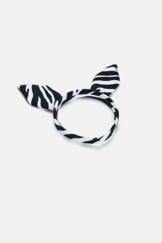 קשת לשיער Wild One הדפס זברה sold by Adika