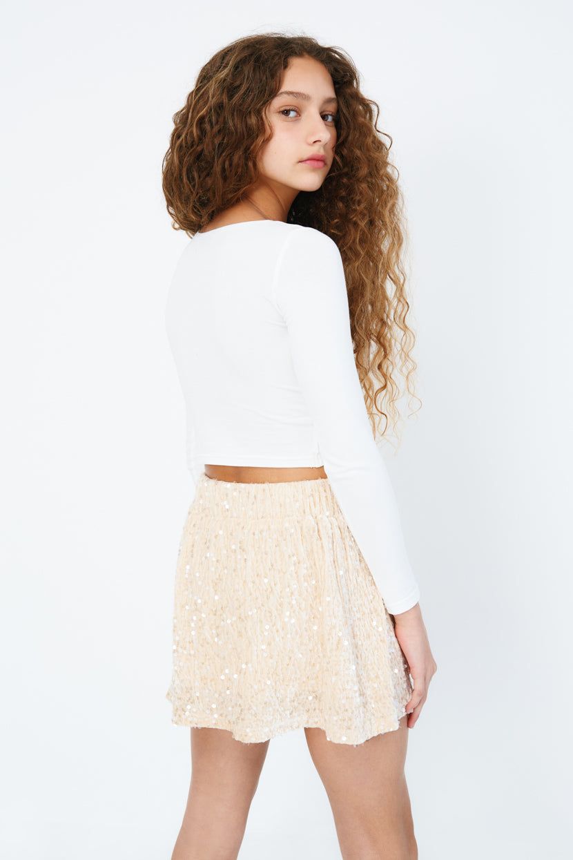 טופ קרופ גרייס דיטייל טוויסט sold by Adika product image thumbnail 4