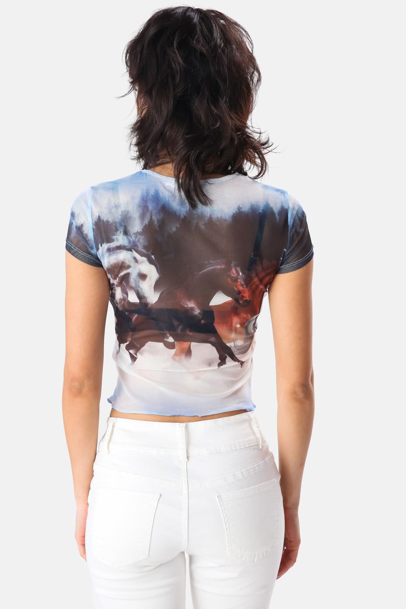 טי-שירט קרופ ראנץ' סיומת גלית sold by Adika product image thumbnail 4