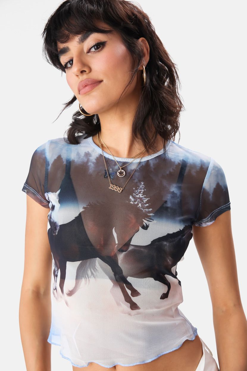 טי-שירט קרופ ראנץ' סיומת גלית sold by Adika