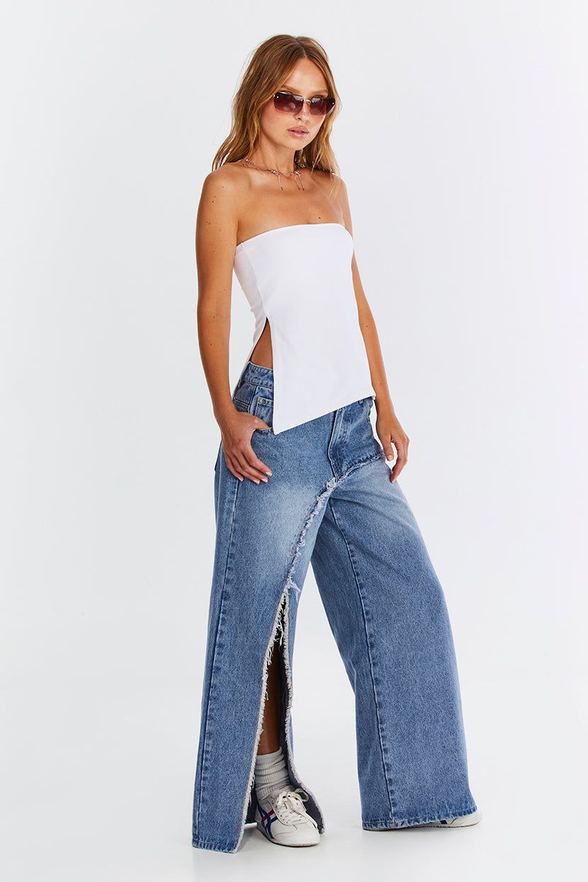 טופ סטרפלס Double Tap שסע צידי sold by Adika product image thumbnail 2