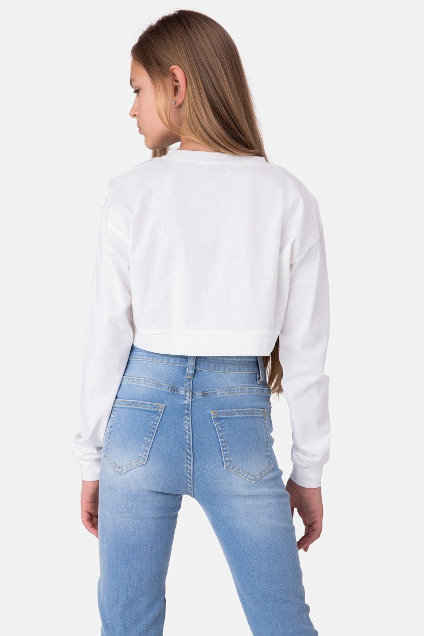 טי-שירט קרופ YEAH RIGHT sold by Adika product image thumbnail 4