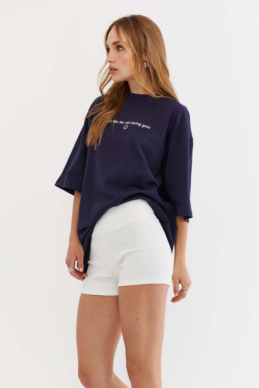 שורטס ריב Be Right Back sold by Adika product image thumbnail 3