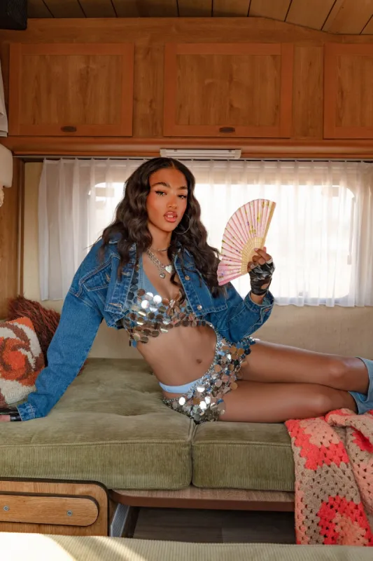 טופ קולר DISCO FEVER דיסקיות מטאליות sold by Adika