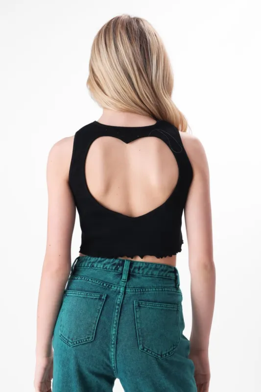 טופ ריב HEART BREAKER סיומת גלית sold by Adika