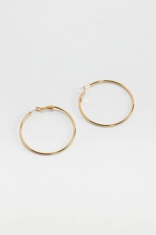 עגילי חישוק גדולים הופ sold by Adika