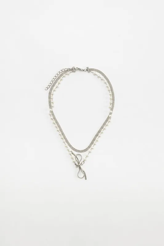 שרשרת פנינים וחוליות קלאסיק sold by Adika