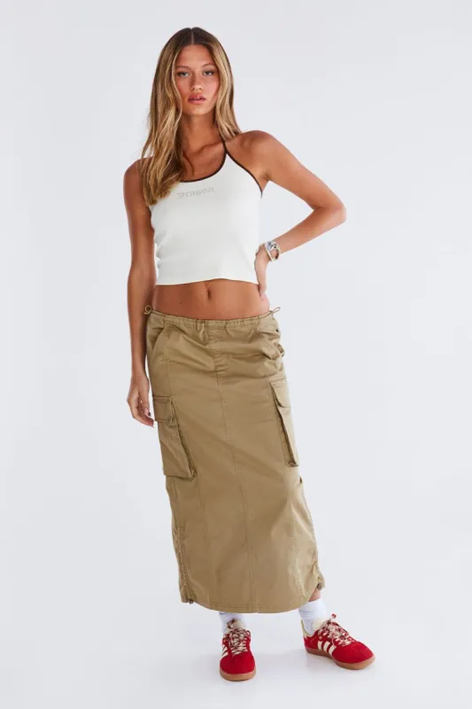 חצאית מידי Just Because גזרת דגמ"ח sold by Adika