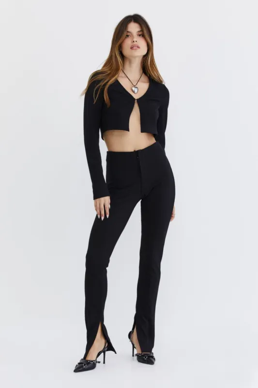 מכנסי Nail It בשילוב שסעים sold by Adika