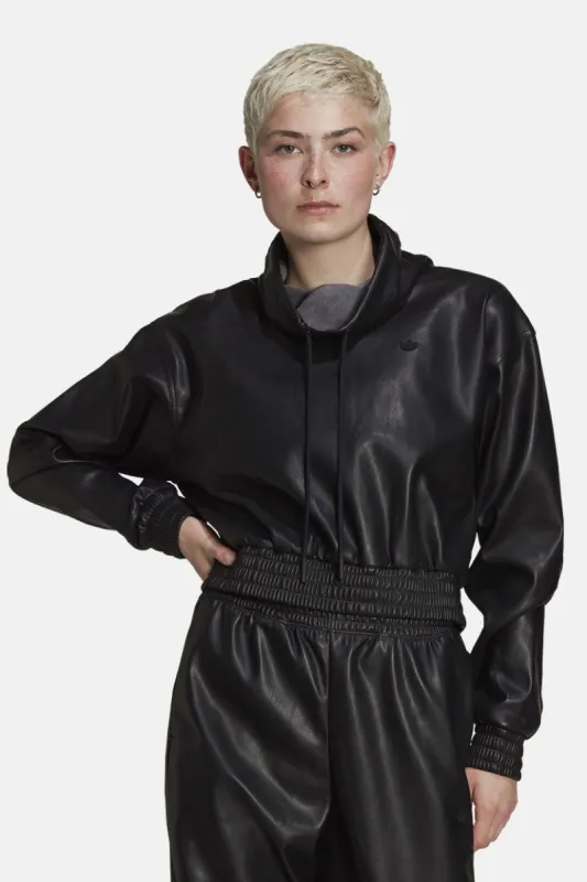 סווטשירט עור צווארון נשפך // adidas sold by Adika