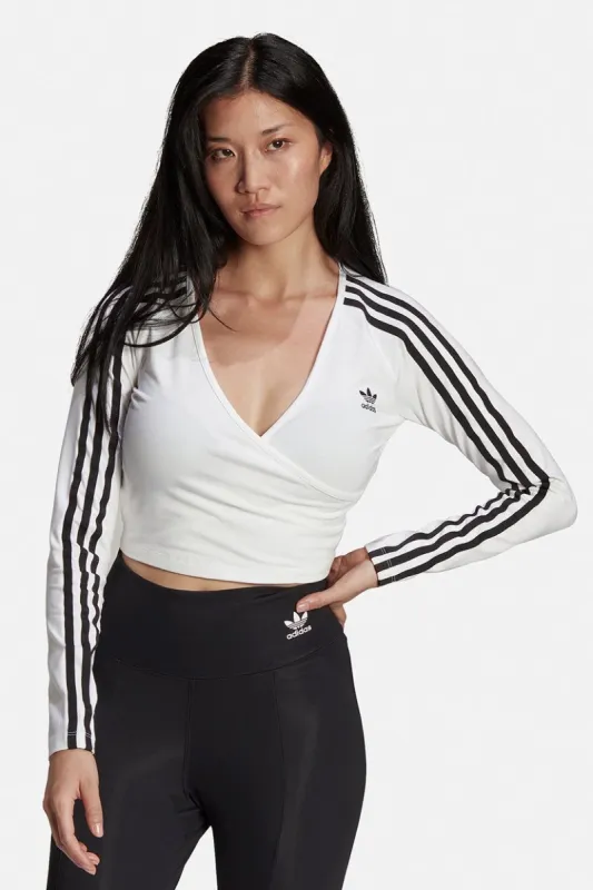 חולצת מעטפת שרוולים ארוכים // adidas sold by Adika