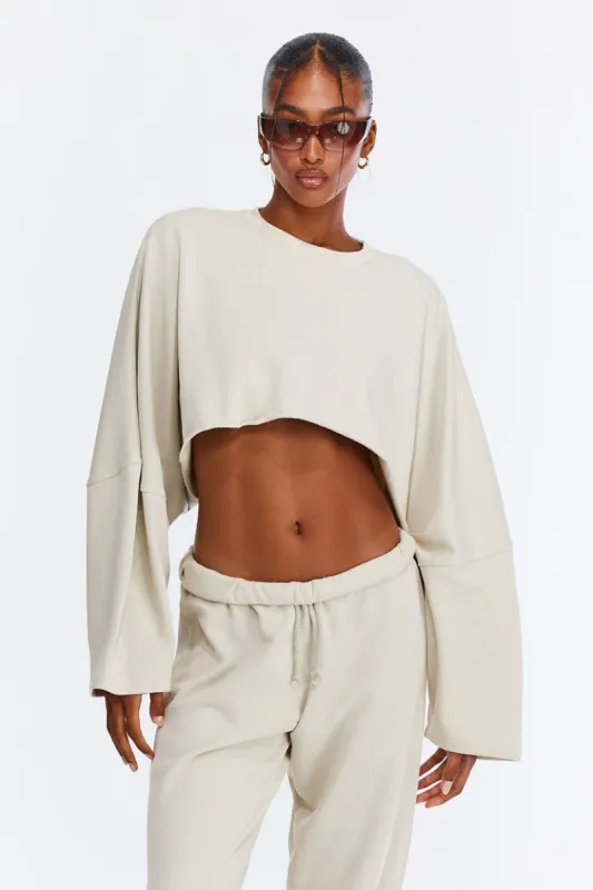 סווטשירט Comfy Zone חיתוך קרופ sold by Adika