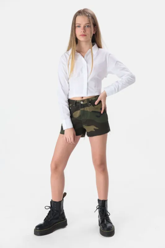 שורטס קמופלאז' אמה סיומת גזורה sold by Adika